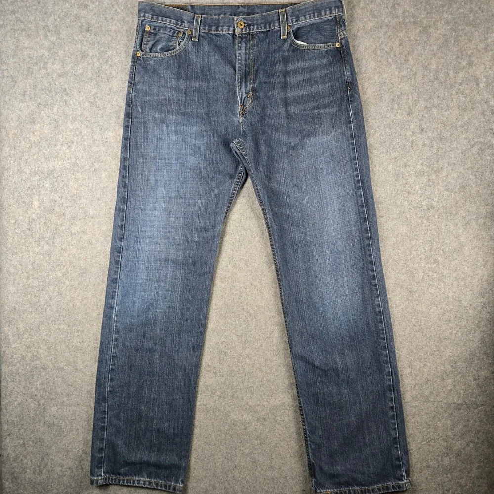 Levis 569 Jeans Mens 36x36 Blue Loose Straight Leg Denim Skater Workwear Utility